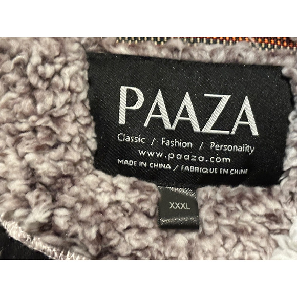 Paaza 1/4 Zip Pullover Frosty Pile Fleece Sherpa XXXL - Picture 2 of 3
